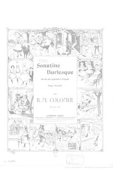 Partition complète, Sonatine burlesque, Sonatine burlesque sur des airs populaires Français