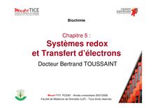 Systèmes redox et Transfert d'électrons