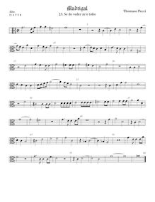 Partition ténor viole de gambe 1, alto clef, Madrigali a 5 voci, Libro 2 par  Tommaso Pecci par Tommaso Pecci