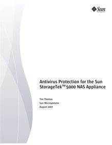 Antivirus Protection for the Sun StorageTek 5000 NAS Appliance