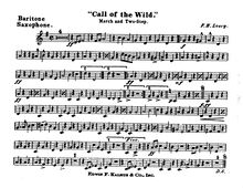 Partition baryton Saxophone (E♭), Call of pour Wild, Losey, Frank Hoyt