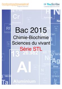 Corrigé - Bac 2015 - Chimie biochimie sciences du vivant - STL