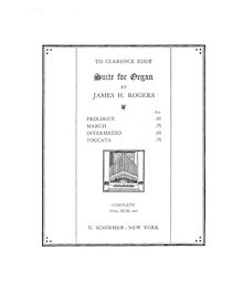 Partition complète,  pour orgue, G minor, Rogers, James Hotchkiss