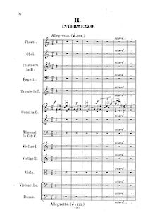 Partition , Intermezzo: Allegretto, Symphony, Op.9, Goetz, Hermann