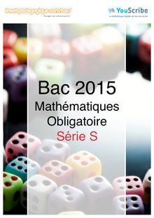 Corrigé - Bac 2015-Maths-S-Obligatoire