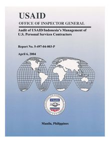 Audit of USAID Indonesias Management of