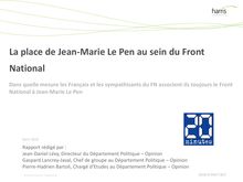 FN: la place de Jean-Marie Le Pen au sein du parti selon les Français