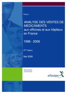 Analyse des ventes de médicaments aux officines et aux hopitaux en France données 1996-2006