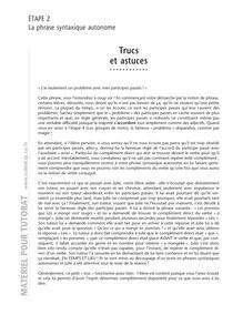 Introduction, Trucs et astuces