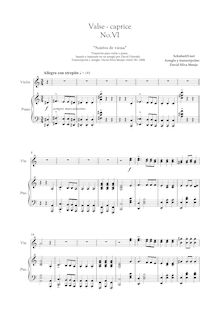 Partition No.6 - Score, Soirées de Vienne, Valses-caprices d après François Schubert