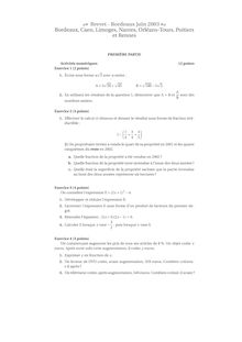 Mathématiques 2003 Brevet (filière générale)
