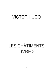 VICTOR HUGO LES CHÂTIMENTS LIVRE 2