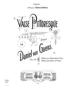 Partition de piano, Valse Pittoresque, Op.38, G Major
