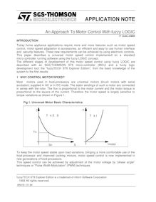 An Approach To Motor Control With fuzzy LOGIC P GUILLEMIN