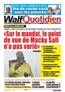 Walf Quotidien n°9040 - du vendredi 13 mai 2022