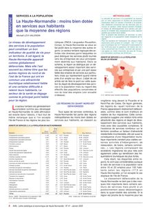 Services à la population - La Haute-Normandie : moins bien dotée en services aux habitants que la moyenne des régions