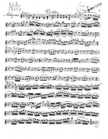 Partition violon (alternate), 3 nocturnes en Duo, Duport, Jean-Louis