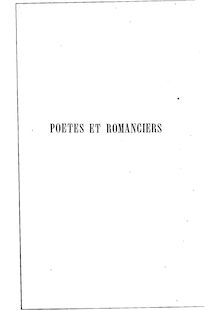 Poètes et romanciers / E. Caro,...