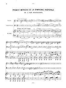 Partition de piano, Symphony No.6, Pastoral, F major, Beethoven, Ludwig van