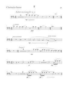 Partition basse clarinette (B♭), Cztery pieśni do słów księgi Izajasza