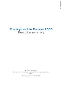 Employment in Europe 2006