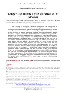 D Chessel Biométrie et Biologie Évolutive Université Lyon