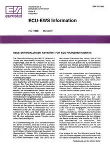 ECU-EWS Information. 7 1990 Monatlich