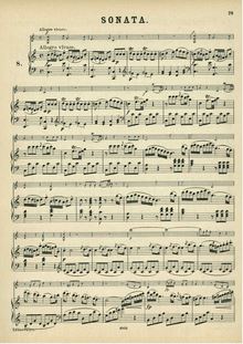Partition complète, violon Sonata, Violin Sonata No.17, C major