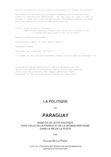 La politique du Paraguay par Claude de la Poëpe