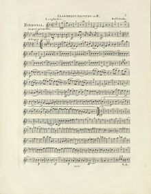 Partition clarinette 2 (en B♭), Symphony No.2, Seconde Sinfonie à grand orchestre