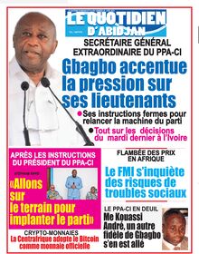 Le Quotidien d’Abidjan n°4114 - du vendredi 29 avril 2022