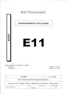 Env nucleaire physique nucleaire detection des rayonnements radioprotection 2008