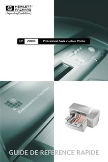 Notice Imprimantes HP  2500C