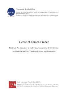Etude Genre et Eau en France Rapport Ps-eau Version finale