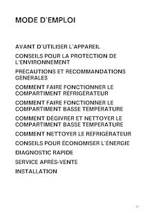 Notice Réfrigérateur SMEG  FR132A7
