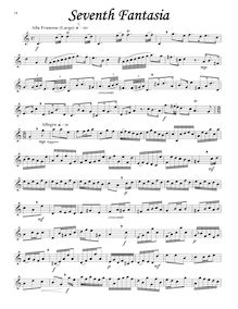 Partition fantaisies 7 to 12 (B♭), pour Twelve fantaisies pour Transverse flûte without basse