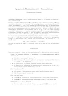 Composition de mathématiques générales 1999 Agrégation de mathématiques Agrégation (Externe)