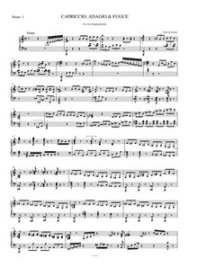 Partition clavecin 1, Capriccio, Adagio & Fuga, Koomans, Dick