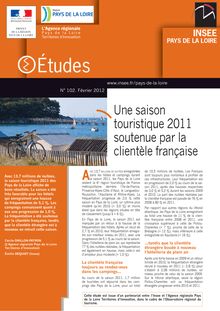 Une saison touristique 2011 soutenue par la clientèle française