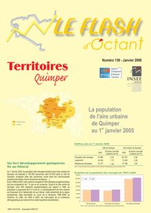 La population de l aire urbaine de Quimper au 1er janvier 2005 (Flash d Octant n° 136)