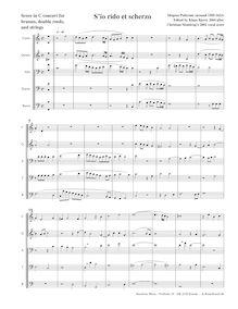 Partition , S io rido et scherzo (Score en concert pitch), madrigaux pour 5 voix
