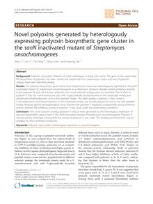 Novel polyoxins generated by heterologously expressing polyoxin biosynthetic gene cluster in the sanN inactivated mutant of Streptomyces ansochromogenes