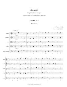 Partition complète, Roland, LWV 65, Tragédie mise en musique, Lully, Jean-Baptiste par Jean-Baptiste Lully