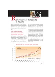Ralentissement de lactivité à Mayotte