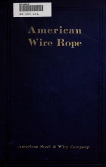 American wire rope catalogue and hand book