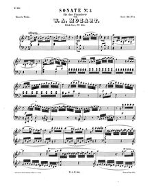 Partition complète, Piano Sonata No.3, B♭ major, Mozart, Wolfgang Amadeus par Wolfgang Amadeus Mozart