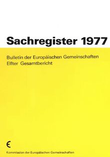 Sachregister 1977