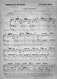 Partition 9e livraison (a), L Organiste Moderne, Lefébure-Wély, Louis James Alfred