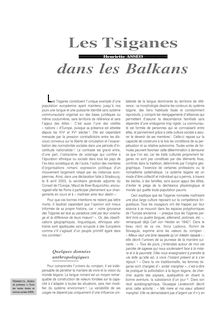 Les Tsiganes dans les Balkans - article ; n°1 ; vol.71, pg 30-38