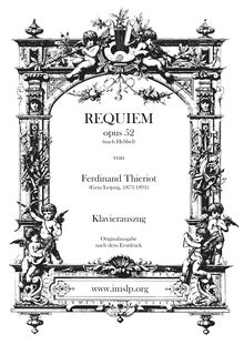 Partition complète (German text), Requiem, Op.52, Requiem nach Hebbel